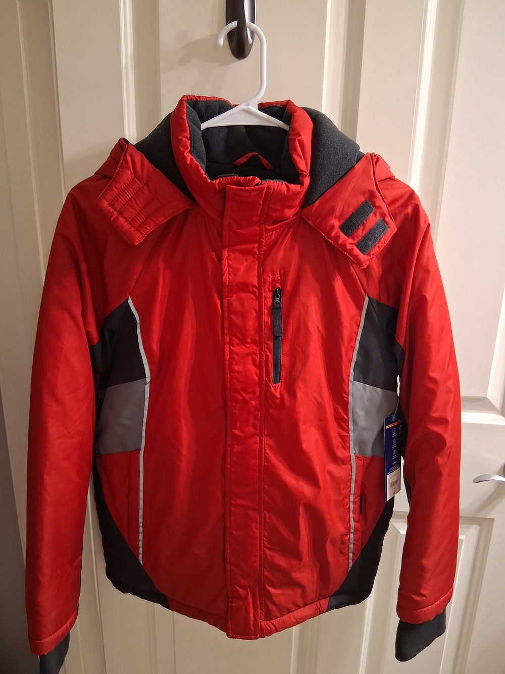 Arizona Jean Company Red and Gray Kids Puffer Jacket